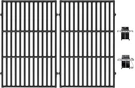 7524 Grill Grates Replacement For Weber Genesis E-310 E-320 S-310 Cast Iron 2PCS. Fixed Price $56.23.