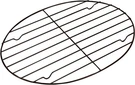 Fox Run Non-stick Oval Roasting/cooling Rack. Fixed Price $12.52.