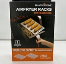 Blackstone 2-PACK! Stainless Steel Air Fryer Rack W/ Foldable Legs 9" X 7". Fixed Price $22.05.
