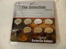 Mr Bar-b-q Stylish Barbecue Badges, Beef, Chicken, Pork, Lamb. Fixed Price $10.95.