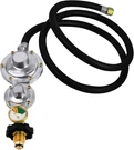Azdele Upgraded Two Stage Propane Regulator With 5FT Hose And Gauge, Feet. Fixed Price $56.00.