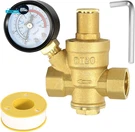 Water Pressure Regulator 3/4 Inch With Gauge Made Of 100% High Hardness Brass.. Fixed Price $25.79.