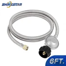 Shinestar 6FT Low Pressure Propane Regulator Hose 3/8 Flare, Blackstone Griddle. Fixed Price $19.99.