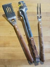 New Tramontina Churrasco Multipurpose Jumbo Spatula, Forks, Tongs Set. Fixed Price $59.00.