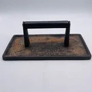 Steven Raichlen Best Of Barbecue Cast Iron Grill Press Bacon Bbq Meat Pit Handle. Fixed Price $28.99.