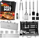 23PCS Must-have Bbq Grill Accessories Set With Thermometer In Case. Fixed Price $43.99.