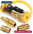1/4" Rv Propane Quick Connect Adapter Fittings, Aulufft Pcs Hose. Fixed Price $24.45.