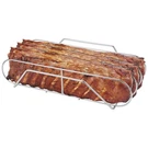 Stainless Steel Rib Extra Long Holds 3 Full Racks Fits 18 + Gas Smoker. Fixed Price $32.84.