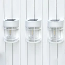 Doeslag Solar Fence Lights, 8 Deck Powered, Pack, White. Fixed Price $46.53.
