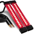 2PC 5" Universal Flexible Motorcycle Red Led Brake Turn Signal Tail Light Strip. Fixed Price $15.99.