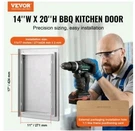 Vevor 14X20 Inch Bbq Island Access Outdoor Kitchen Stainless Steel. Fixed Price $41.34.