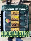 Skewers Big Green Egg 4 Sets Of Corn Cob Holders **new** Fun Novelty Gift. Fixed Price $16.99.