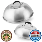 Fire Chesse Melting DOME,9 Inch &12 Heavy Duty Round Basting Steam Cover,st. Fixed Price $49.35.