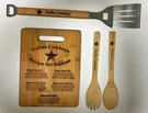 Dallas Cowboys 4 Piece Bbq Tailgate Set Cutting Board Spatula Salad Spoon Fork. Fixed Price $19.99.