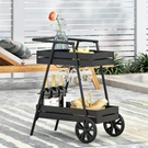 Outdoor Bar Cart Rolling Serving For Poolside Patio& Backyard Entertaining. Fixed Price $105.99.