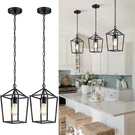 2-PACK Black Farmhouse Pendant Lights For Kitchen Island, Sloped Ceiling Compati. Fixed Price $109.99.