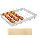 Unicook Stainless Steel Bbq Shish Kabob Set, Foldable Holder With.... Fixed Price $31.35.