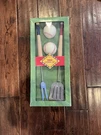 Bbq Utensil Set Baseball Themed - Salt Pepper Spatula Fork From Hallmark New. Fixed Price $29.99.