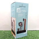 Crofton Bar Tool Set 6 Piece Black Stainless Steel Dishwasher Safe - New Box. Fixed Price $15.00.