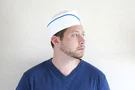 5 Pack Of Blue Stripe Retro Paper Soda Jerk Hats. Fixed Price $7.25.