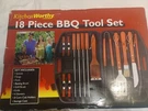 Kitchenworthy 18-PIECE Deluxe Bbq Tool Set. Fixed Price $35.12.