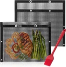 - Bbq Grilling Bags, 2 Pack, 11.8"X10.6", Mesh With Basting Brush, Ea. Fixed Price $14.42.
