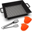 Best Cast Iron Bbq Vegetable Grilling Basket,large Basket,grill Pans For. Fixed Price $46.56.