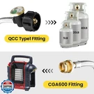 Aekops 6 Ft Propane Hose Adapter 1LB To 20LB Converter With Gauge, Stainless .... Fixed Price $44.99.