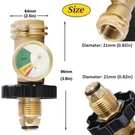For Propane Tank Cylinder Adapter Pol QCC1 Wrench To Hand Tighten With Gauge. Fixed Price $18.69.