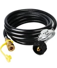 F271803 12FT Propane Hose W/ Regulator Fits 3/8 Standard Sae For Grill Fire Pit. Fixed Price $24.59.
