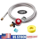 12FT High Pressure Adjustable Propane Gas Regulator Hose Indicator, Stainless. Fixed Price $27.99.