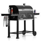 Charcoal Grill Bbq Barbecue Smoker Heavy Duty Outdoor Patio Cooker W/side Tables. Fixed Price $342.94.