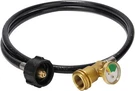 Roastove 5 Feet Propane Tank Extension Hose With Gauge,converts Pol Lp Q. Fixed Price $26.87.