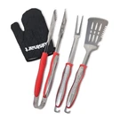 3 New Cuisinart Grilling Tool Set Fork Spatula Tongs Professional Chef Red. Fixed Price $20.00.