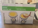 Prepworks By Progressive 5-OUNCE Ceramic Butter Warmer, Fondue Set New In Box. Fixed Price $9.99.