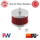 K&n Crankcase Vent Air Filter Chrome - Plated Steel Top And Base Universal. Fixed Price $37.95.