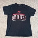 Ace Hardware Bbq Fest T-shirt Mens Medium Black Kingsford Weber Grill Barbeque. Fixed Price $21.99.