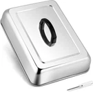 Rectangular Basting Cover, Stainless Steel Cheese Melting Dome Steaming Li. Fixed Price $24.94.