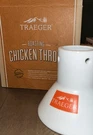 Traeger Porcelain Roasting Chicken Throne Keeps Moist While I2. Fixed Price $24.99.