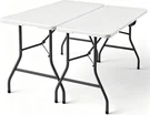 2 Pack 5FT Folding Table, Foldable Picnic With Carrying Handle, Heavy Duty. Fixed Price $301.71.