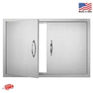 Vevor Bbq Access Door, 33W X 22H Inch Double Outdoor Kitchen Stainless Ste. Fixed Price $87.99.