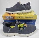 Men's Slip-ins Shoes 12 Skechers Gray White Breathable Hands-free Sneakers. Fixed Price $56.16.