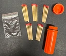 Coleman Plastic Waterproof Holder W/25 Matches Orange 2000015173. Fixed Price $8.99.