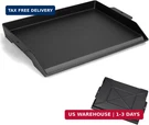 Cast Iron Griddle For Gas Grill And Stove Top, 23" X 16" Universal Flat Plat. Fixed Price $105.14.
