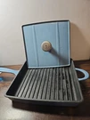 11 Mario Batali Square Blue Enameled Cast Iron Grill Panini Press W/lid. Fixed Price $49.99.
