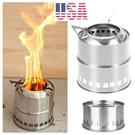 Outdoor Camping Wood-burning Stove Backpacking Portable Survival Bbq Panic. Fixed Price $18.98.