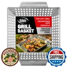 Kaluns Heavy Duty Stainless Steel Vegetable Grill Basket, Rectangular, Silver,. Fixed Price $37.15.