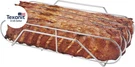Extra Long Stainless Steel Rib Rack For Smoking And Grilling, Holds Up To 3 Full. Fixed Price $42.85.