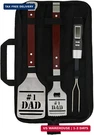 Panoware Bbq Grill Tools For Dad, 4 Piece Set, Number 1 Tongs, Spatula,. Fixed Price $31.44.