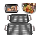 Camerons Bbq Topper Grilling Pans (set Of 2)- Non-stick Barbe... Fast Ship. Fixed Price $59.99.